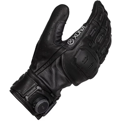 Knox Orsa Leather MK3 Motorcycle Motorbike Gloves - Black - Image 1 of 4