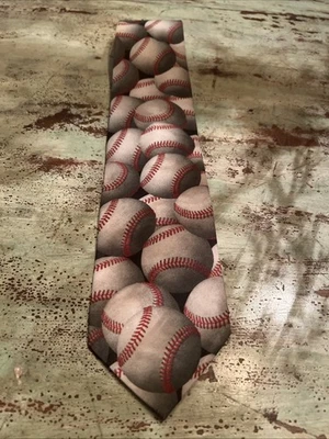 1995 Ralph Marlin бейсбол галстук галстук «Just мячи-бейсболы» сделано в США - Изображение 1 из 4