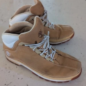 Timberland Mens Boots Light Brown Euro Dub Nubuck Size 9.5 US 85112 Leather - Picture 1 of 10