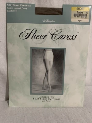 NUEVO Top Pantimedias Queen Short Taupe 41 Sandalia Sheer Caress Control Foto 1 de 2