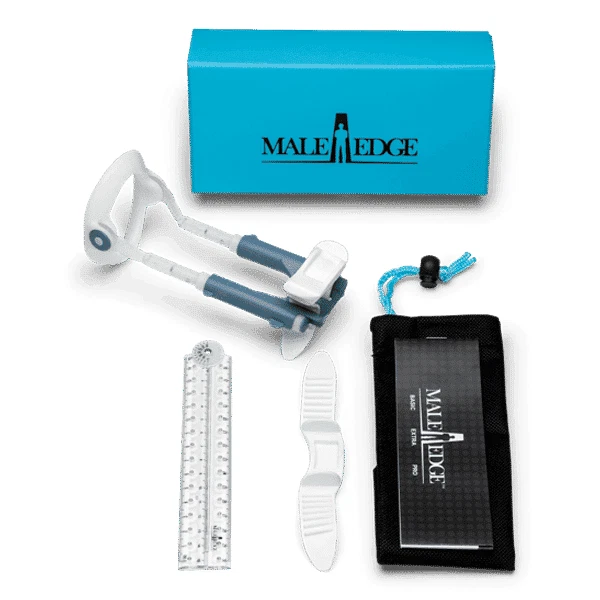 EXTENSOR DE PENE BÁSICO MACHO BORDE AZUL EXTRA CRECIMIENTO ALARGAMIENTO SISTEMA COMPLETO Foto 1 de 2