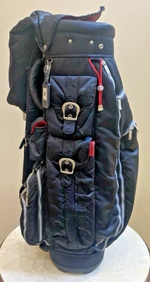 ONOFF Golf Men's Stand Caddy Bag Black & Cover 5 Way 9 x 47 inch - Image 1 of 4