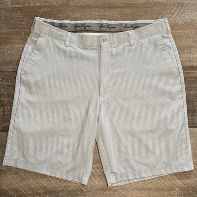 Ben Hogan Performance Golf Shorts Stretch Gray Micro Stripe UPF 50 Men's 40 - Image 1 of 4