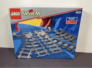 LEGO System City Train Track Manual Points Rails Building Set 4531 9V NEW SEALED - Picture 1 of 2