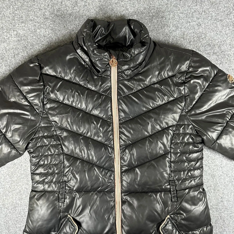 Michael Kors Girls Size 14 Black Puffer Coat Quilted Lightweight Jacket - Image 1 of 4