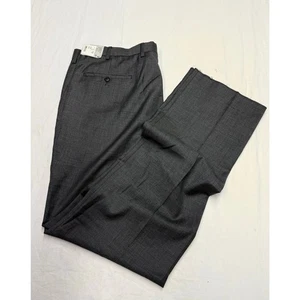Super 140s Wolle Kaschmir Anzughose Herren Gr. 40R grau Plissee  - Bild 1 von 10