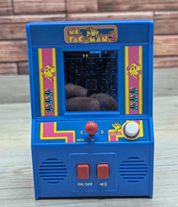 Ms. Pac-Man Mini Arcade Game 2018 Bandai Namco Entertainment Basic Fun Handheld - Picture 1 of 13
