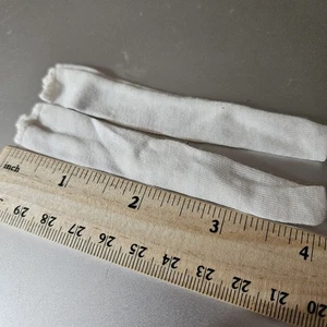 6 Pair Vintage NOS White 4" DOLL Knee Socks #586 - Picture 1 of 2