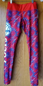 Leggings collant donna nuovi con etichette NBA Philadelphia 76ers S - Foto 1 di 5