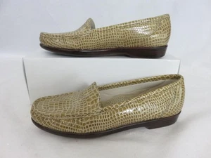 Mocassini piatti SAS beige Tripad in pelle slip-on comfort plantare misura 8,5N nuovi senza scatola - Foto 1 di 8