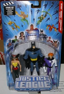   JUSTICE LEAGUE JLU HAWKGIRL,BATMAN,ELONGATED MAN MOC  - Picture 1 of 1