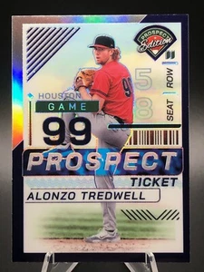 Alonzo Tredwell 2024 Panini Prospect Edition /99 Blue Prizm Prospect Ticket #12 - Bild 1 von 4