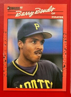 MLB BARRY BONDS Pittsburgh Pirates 1990 Donruss Baseball Trading CARD #126 - Image 1 of 3