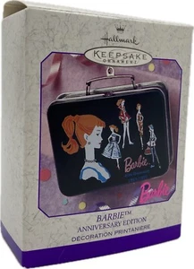 Hallmark Keepsake Ornament 1999 Barbie Anniversary Edition Lunchbox NIB - Picture 1 of 14