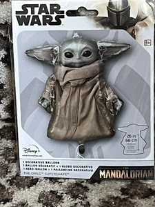 Star Wars Mandalorian Baby Yoda Kind Deko Ballon 26" groß - Neu - Bild 1 von 2