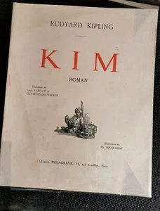 Rudyard Kipling / Kim / Delagrave 1937 / schöne Ill. Fouqueray Großformat / Sehr guter Zustand - Bild 1 von 12