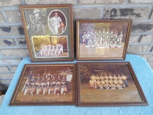 KONVOLUT 4 LITTLE LEAGUE BASEBALL & JUGEND FUSSBALL FOTOS 70ER 80ER GLAS GERAHMT - Bild 1 von 22