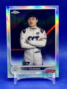 2022 Topps Chrome Formula 1 F1 Refractor Yuki Tsunoda #61 Portrait AlphaTauri - Picture 1 of 2