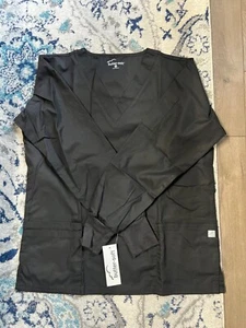 2 Uniform advantage butter soft scrubs long sleeve women’s medium black - Picture 1 of 6