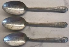 3 Vintage President Spoons WM Rodgers Silver-plate Washington, Adams, Jefferson