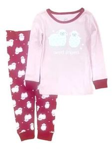Infant Girls Lamb Sweet Dreams Pink Pajamas Baby Sleep Set 18m - Picture 1 of 1