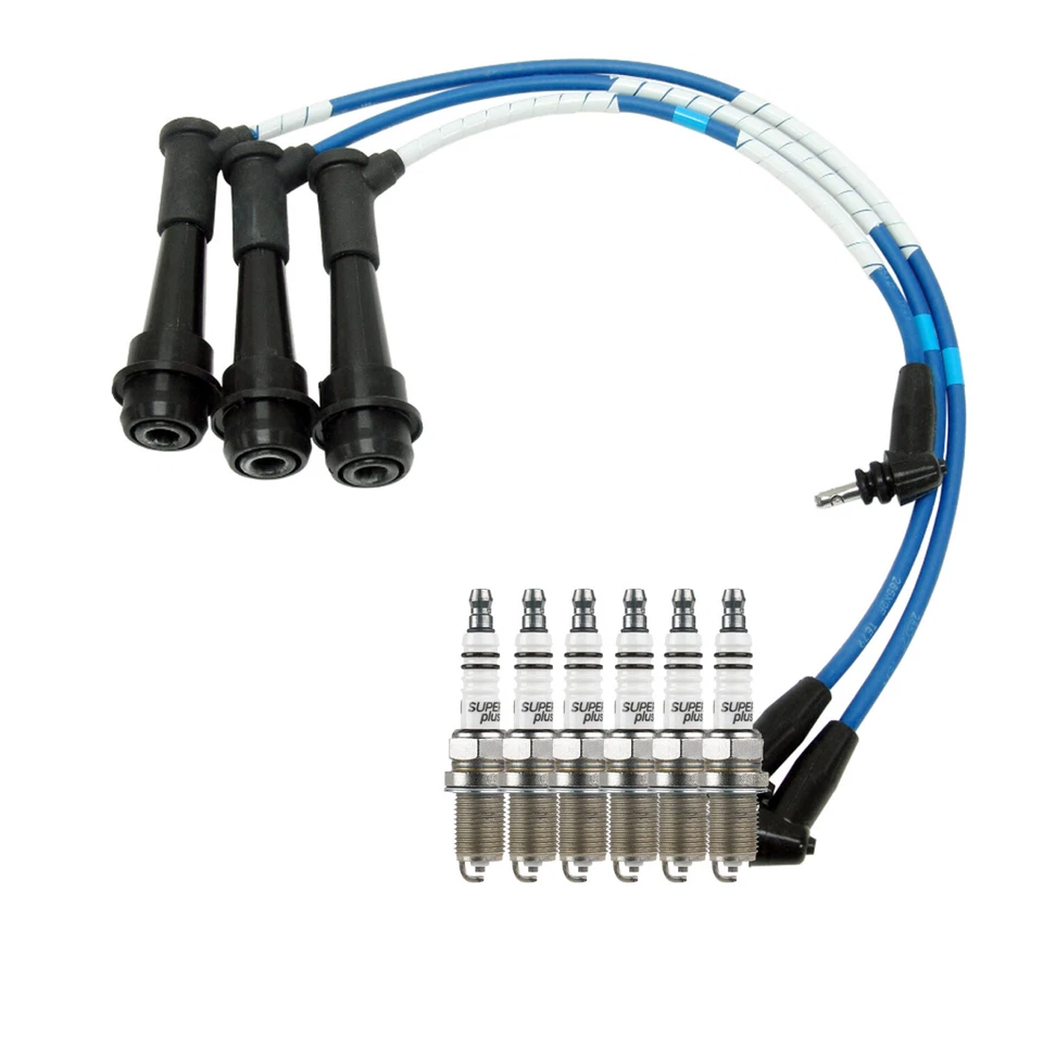 Tune Up Kit with Bosch 6 Spark Plugs and NGK Wire Set For Lexus IS300 3.0 L6 - Image 1 of 1