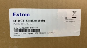 Extron SF 26CT Speakers (PAIR) /60-1310-03 6.5" Two-Way Ceiling Speaker - Picture 1 of 4