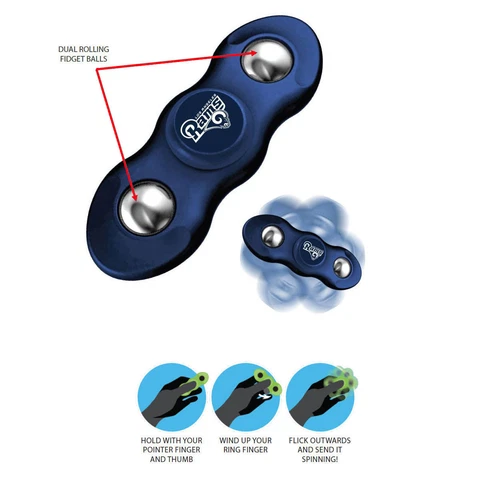 New NFL Los Angeles Rams 2 in 1 Flik Fidget Hand Spinner Rolling Balls Cover