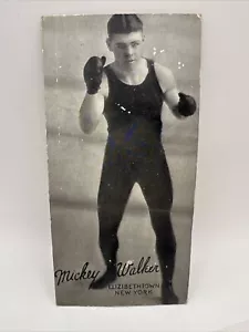 VINTAGE BOXING (Cut) CARD MICKEY WALKER WORLD WELTERWEIGHT CHAMPION 1922-26 HOF - Picture 1 of 2
