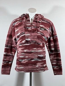 LL Bean Fleece Pullover Women XS 1/4 Zip Hoody Long Sleeve Top - Picture 1 of 24