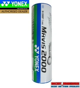 1 x TUBE YONEX MAVIS 2000 BADMINTON SHUTTLES SHUTTLECOCKS BLUE MEDIUM JAPAN - Picture 1 of 2