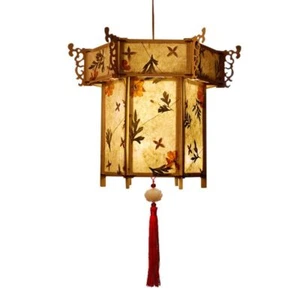 Festival Party Festival Lantern Wooden Paper Chinese Lantern Decor Lampion - Picture 1 of 11