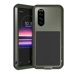 LOVE MEI Waterproof Gorilla Glass Metal Case Cover for Sony Xperia 1 5 10 Plus - Picture 1 of 17
