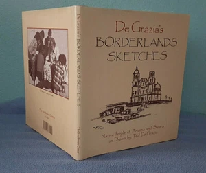 Ted De Grazia Borderlands Sketches SIGNED "For Pat" Native Americans Arizona SW - Picture 1 of 11