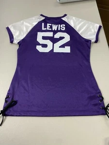 RAY LEWIS #52 BALTIMORE RAVENS WOMEN'S SMALL NFL STYLE JERSEY FREE SHIPPING - Picture 1 of 12