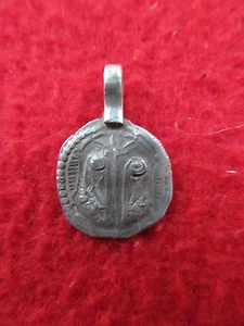 Old Tribal Antique South Indian God Goddess Silver Amulet Pendant Necklaces 01 - Picture 1 of 4