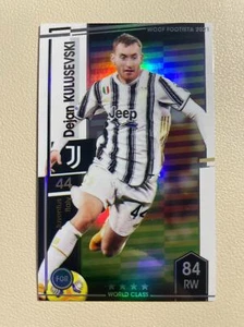 2021 Panini WCCF FOOTISTA Dejan Kulusevski Rookie Card RC Refractor Juventus - Picture 1 of 2