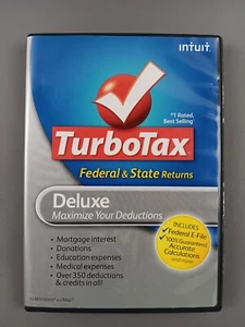 Intuit TurboTax Deluxe 2009 [Federal & State] GOOD - Picture 1 of 4