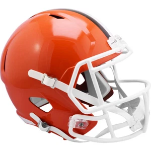 Casco de fútbol americano réplica tamaño completo velocidad retro Cleveland Browns 1975-05 - Imagen 1 de 4