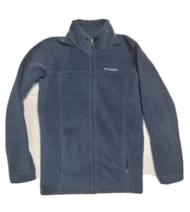 Columbia Boys XL 18-20 Fleece Jacket Blue Logo - Picture 1 of 4