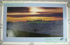 NITF! Vintage ☆ Untrimmed ☆ NIKE Poster ☆ RUNNER IN THE CLOUDS ☆ No Finish Line