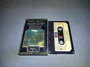 CARL MARIA VON WEBER SYMPHONY No.1 & 2 CLASSICAL CASSETTE TAPE ALBUM - Picture 1 of 2