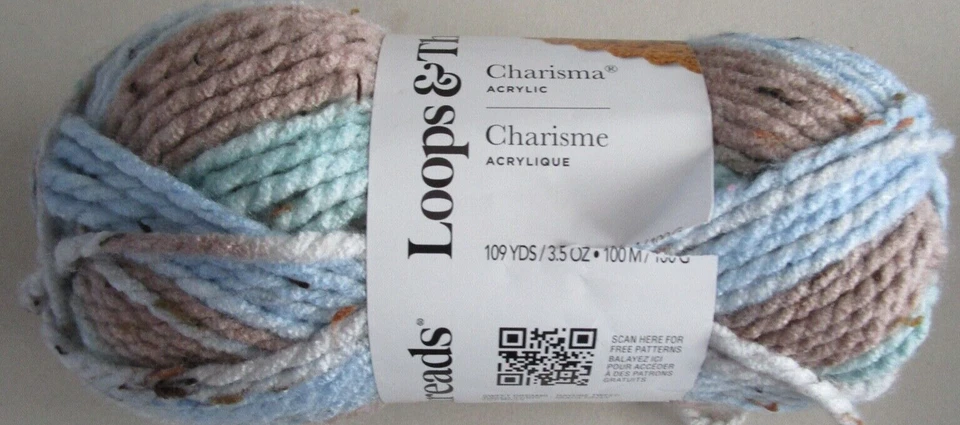 Loops & Threads Charisma Tweed Hues Sweet Dreams Yarn 3.5oz 109 Yds Skein