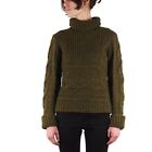 Etro Vintage Women's Wool Knit Green Turtleneck Sweater Jumper Size 42 / S / M
