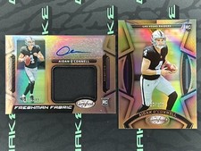 2023 Panini Certified Aidan O'Connell RC RPA 201/349 & Base 223/275 Bronze Lot