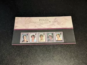 Diana Princess of Wales 1961/1997 Set of Commemorative Royal Mail Stamps - Picture 1 of 4