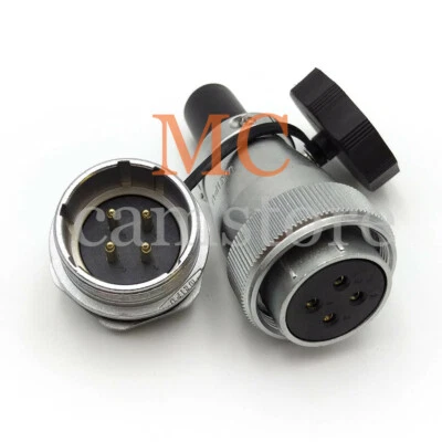 WEIPU WS28 4Pin Aviation Cable Connector,Panel Mount Waterproof Connector - Image 1 of 4