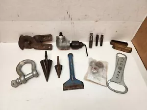 Lot Spiral Reamers, Greenlee 706 Head, Milwaukee Right angle head, Pipe taps - Picture 1 of 14