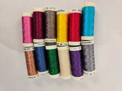 Lot of 12 Sulky  Embroidery Thread Many colors - Image 1 of 2
