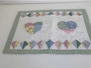 Gingham e Calico Multicolore Std Trapuntato Patchwork 1 Cuscino Flangia Bordo - Foto 1 di 10